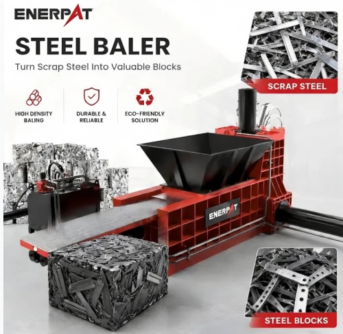 Triple Compression Scrap Steel Baler Steel Stamping Scrap Compactor Machine