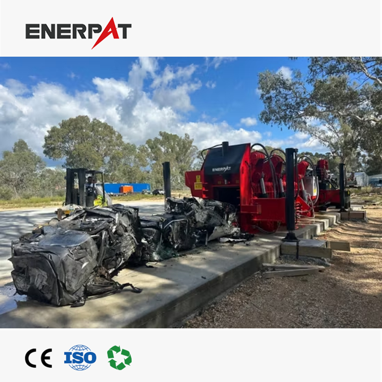 Mobile Car Compactor Machine for End-of-Life Vehicle Recycling