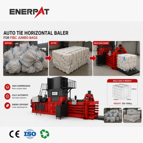 Automatic FIBC Jumbo Bag Baler Machine