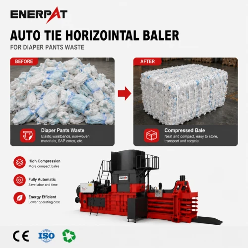 Pull-Up Pants Manufacturing Waste Baler Machine