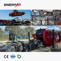 Mobile Scrap Metal  Hydraulic Car Baler for Automobile Recycling Industry
