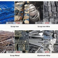 Triple Compression Scrap Steel Baler Steel Stamping Scrap Compactor Machine