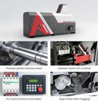 Industrial Metal Briquetter for Swarf, Shavings and Grinding Fines Recycling