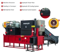 Full Automatic Hemp Hurd Baler Rice Husk Baler